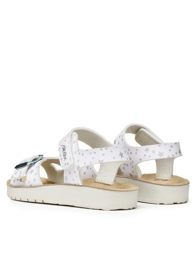 Geox Сандалии J Sandal Costarei Gi J15EAB 00004 C1000 D белые — фото 3