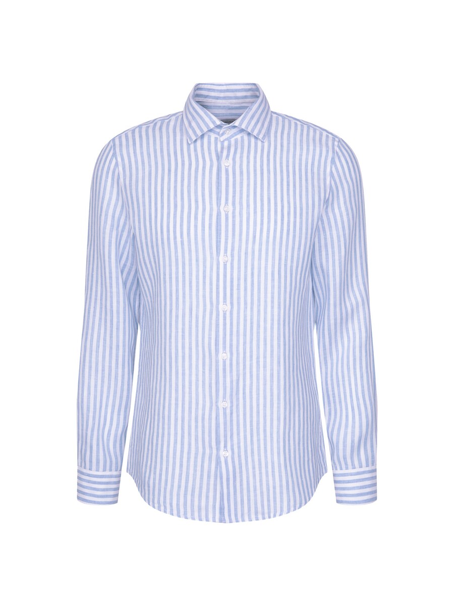 

Рубашка делового покроя Regular Fit SEIDENSTICKER Smart Linen, светло-голубой