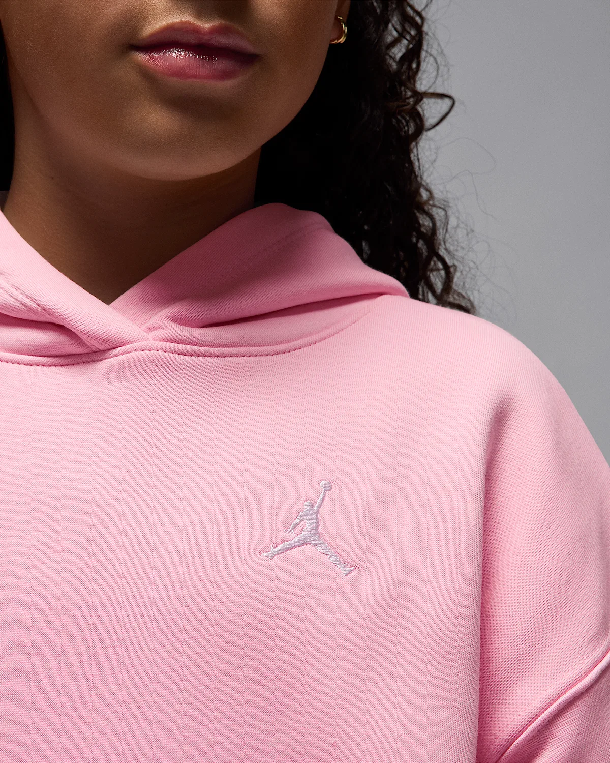 Детская толстовка Jordan Brooklyn Fleece, Medium Soft Pink — фото 4