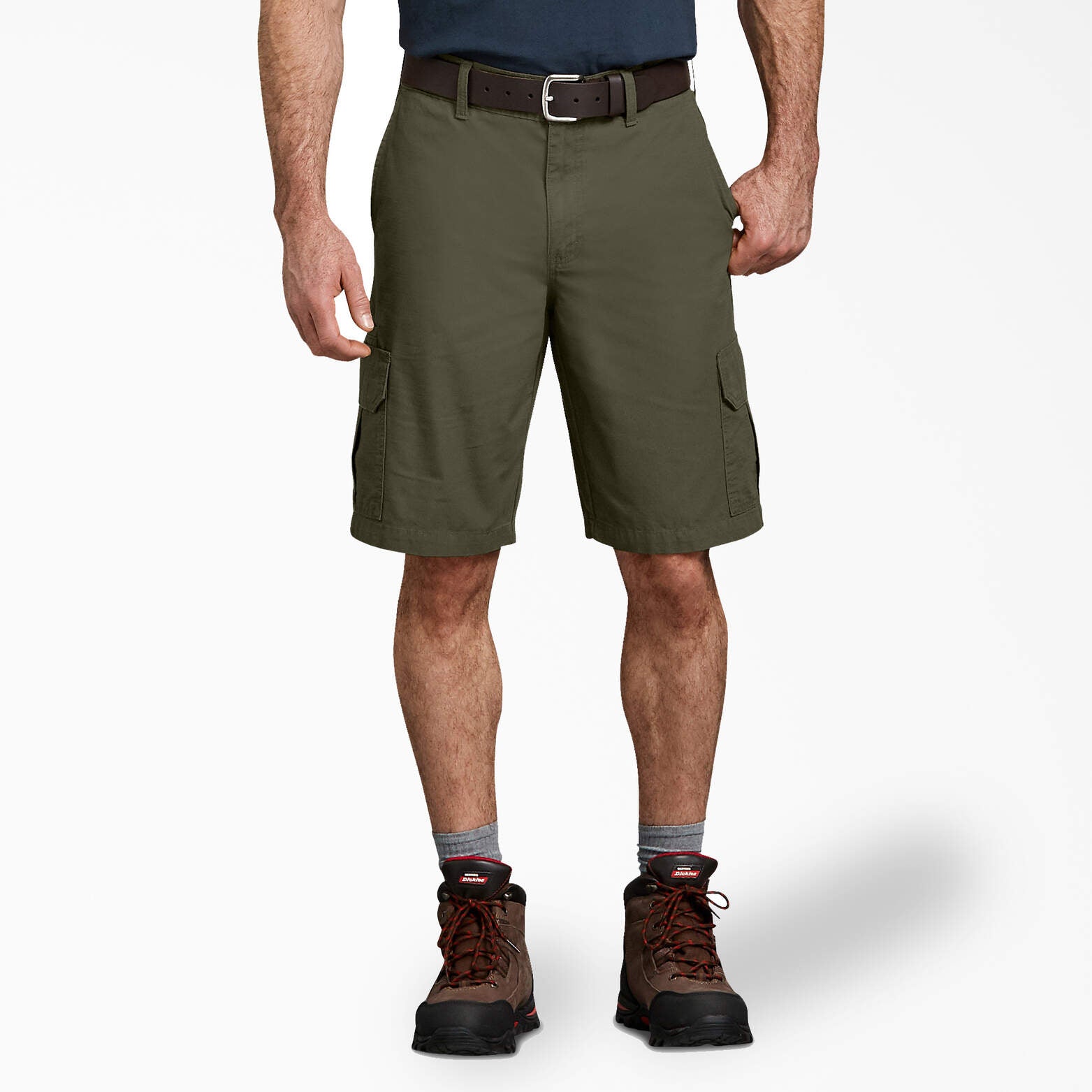 

Шорты-карго Dickies свободного кроя из ткани рипстоп, 11 дюймов, цвет rinsed moss green (rms)