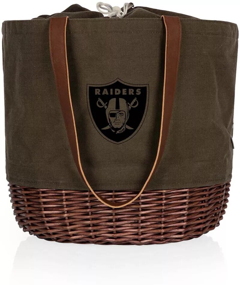 

Picnic Time Oakland Raiders Coronado Холщовая сумка с короткими ручками Willow Basket