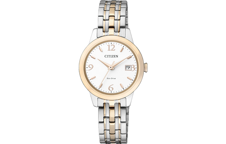 

CITIZEN Часы Ecology Drive Collection Light Powered Quartz Movement Stainless Steel Strap Watch Women's Watch White Dial, Rose Gold