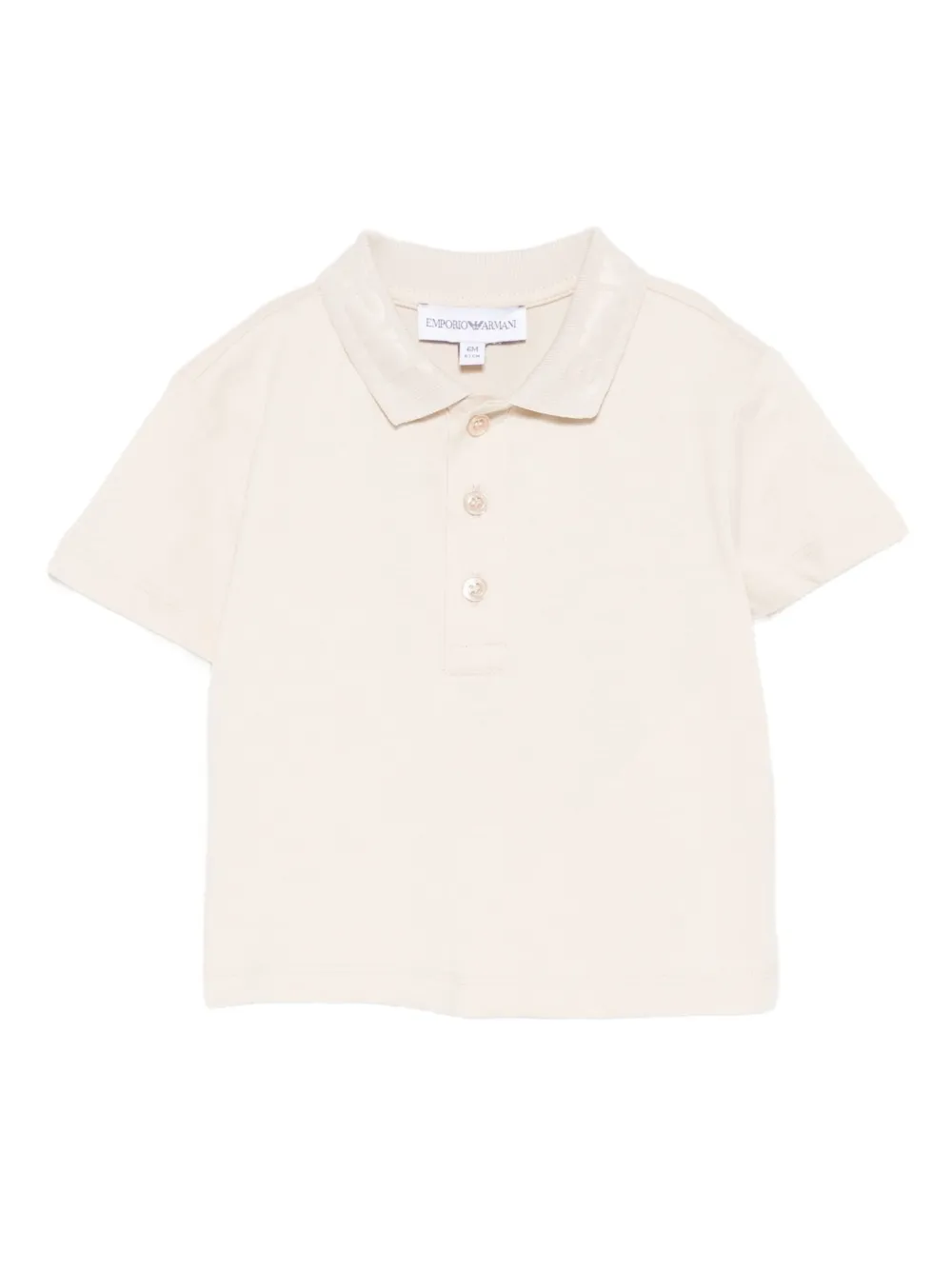 

Рубашка поло с логотипом Emporio Armani Kids, нейтральный