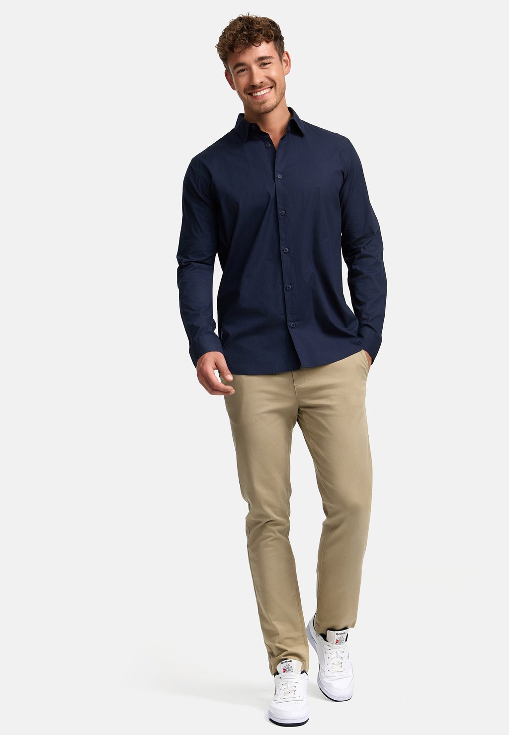 

Рубашка LANGARM INKAMBY INDICODE JEANS, темно-синий