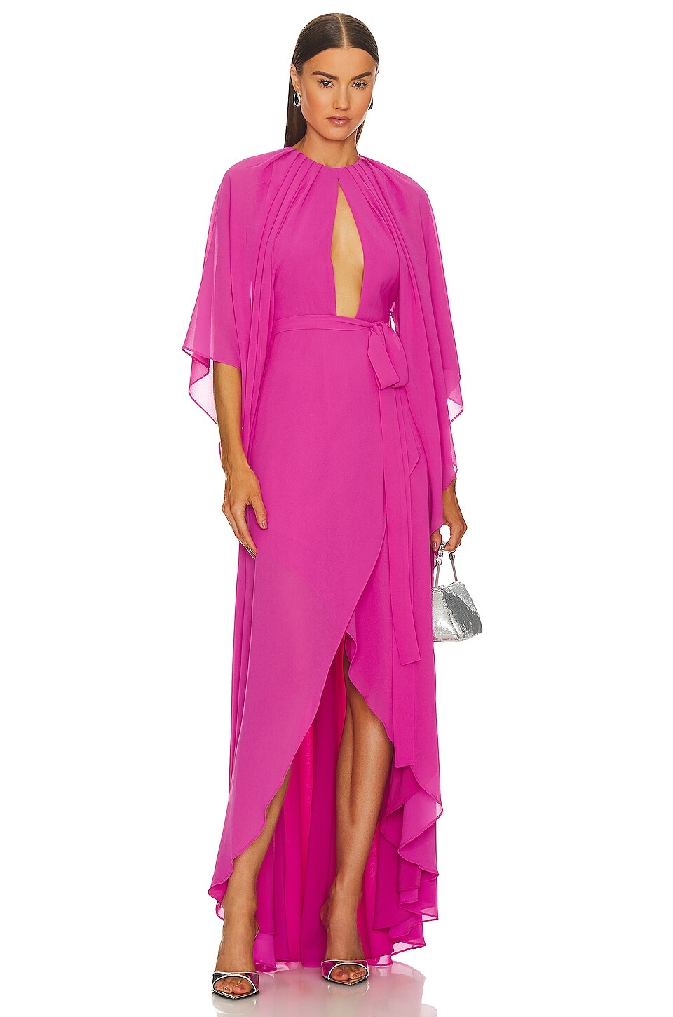 

Платье Michael Costello x REVOLVE Solare Gown, цвет Hot Pink