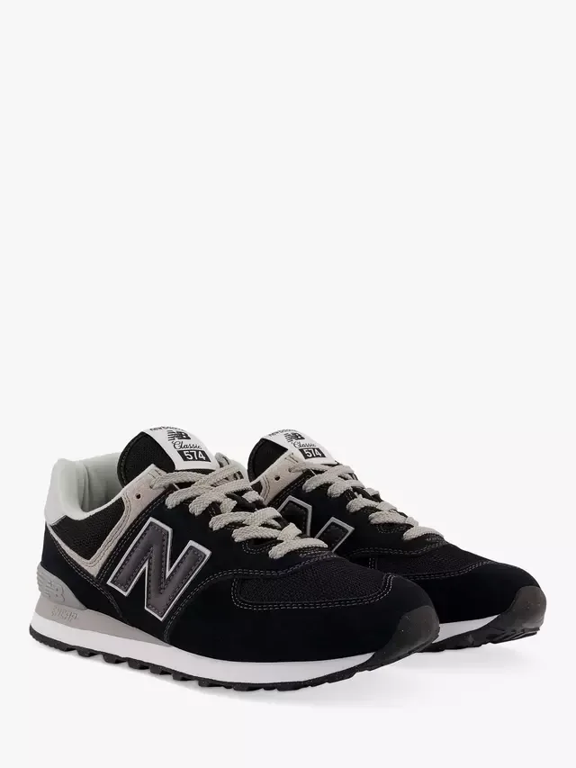 574 Замшевые кроссовки New Balance, Black — фото 2