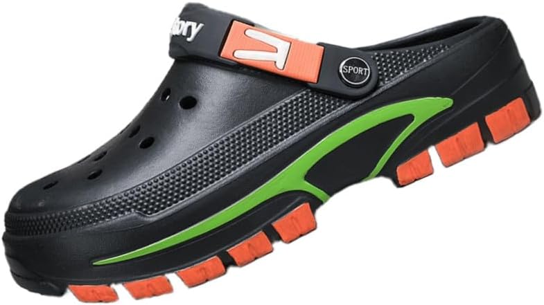 

Мужские летние повседневные дышащие сандалии- противоскользящие и прочные, подходят для пляжа и ежедневного использования на улице в качестве тапочек Fmshi, черный