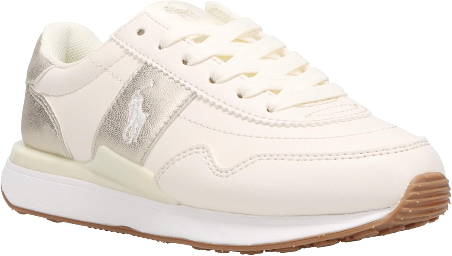 

Кроссовки POLO RALPH LAUREN Baby Boy's Train 89 Sport PS (Toddler), кремовый