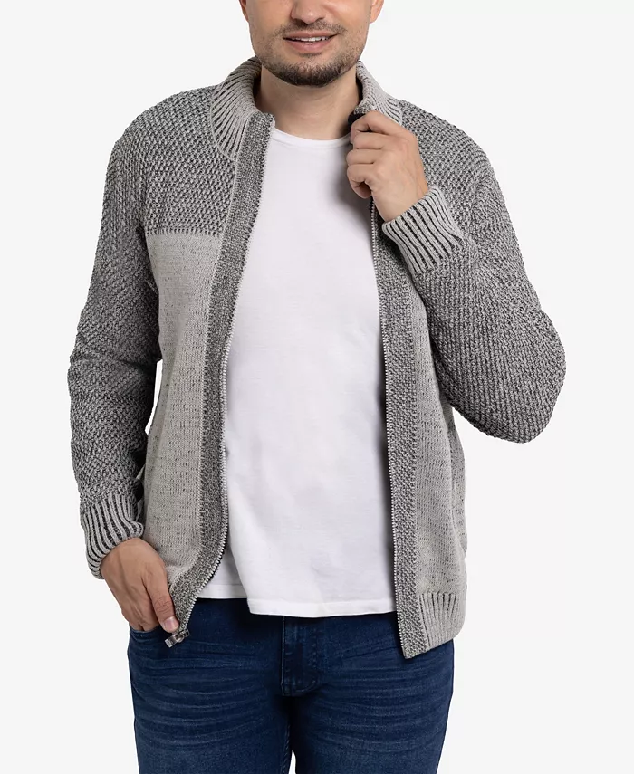 

Толстовка Men's Color Blocked Full-Zip High Neck Sweater Jacket X-Ray, коричневый/бежевый