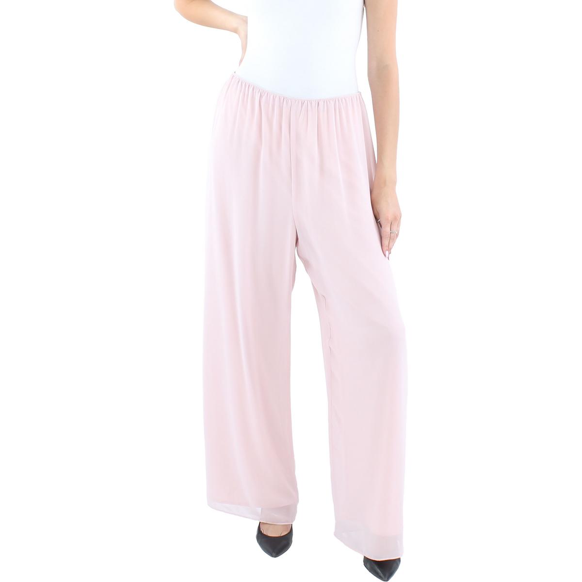 

Женские однотонные шифоновые брюки Alex Evenings, цвет shell pink