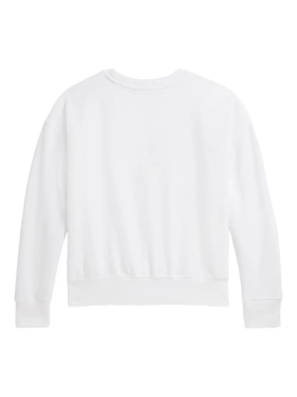 Флисовая толстовка с принтом Polo Bear Polo Ralph Lauren Kids, белый — фото 2