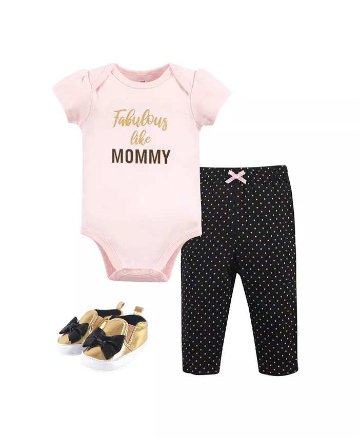 

Комплект одежды Little Treasure для девочек: боди, штанишки и подходящие туфельки Baby Vision, мультиколор