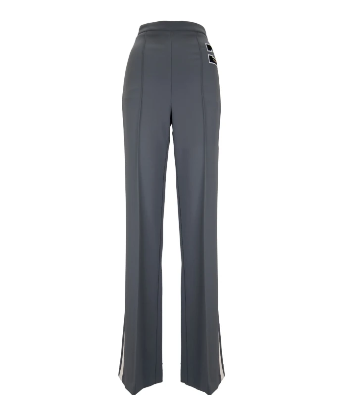 

Брюки с застежкой-молнией и крючком. Elisabetta Franchi, серый