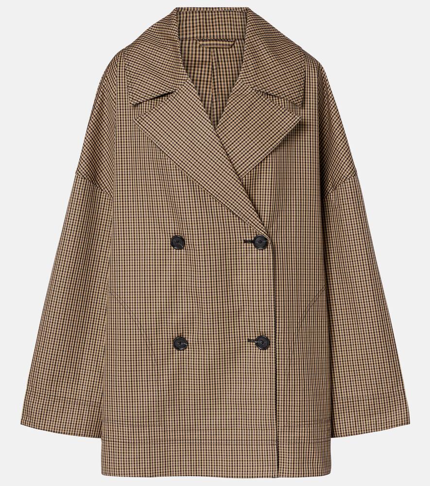 

Хлопковый пиджак в клетку Toteme, Beige/Black