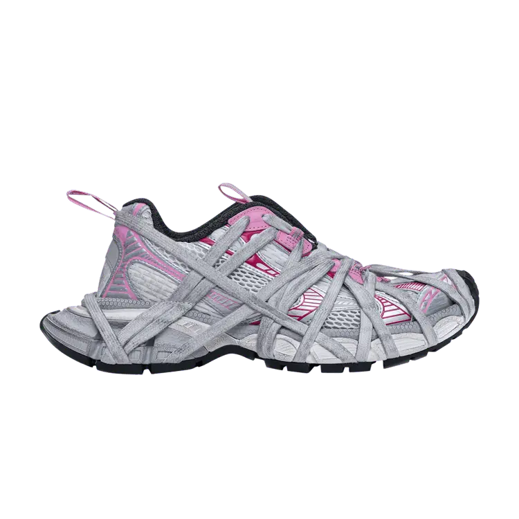 Кроссовки Balenciaga Wmns 3XL Extreme Lace Sneaker 'Worn-Out - White Grey Pink', серый