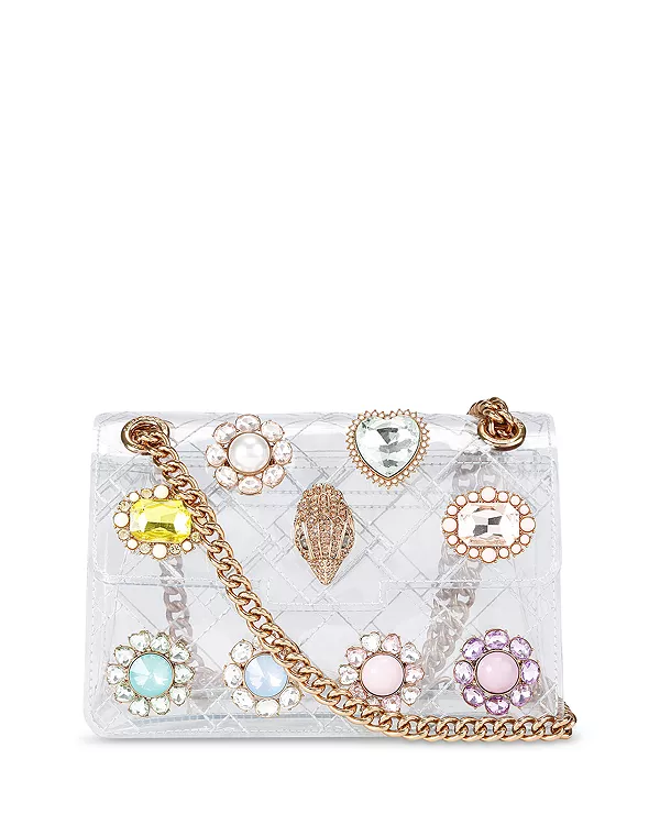 

Миниатюрная виниловая сумка-трансформер Kensington Gem через плечо Kurt Geiger London, белый