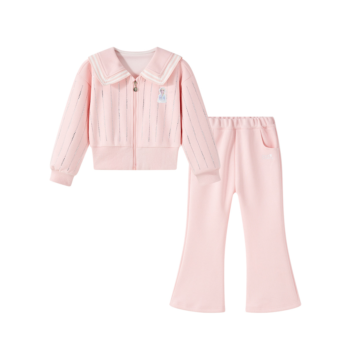 

Disney Детская повседневная спортивная одежда, темно-синий воротник, умеренный