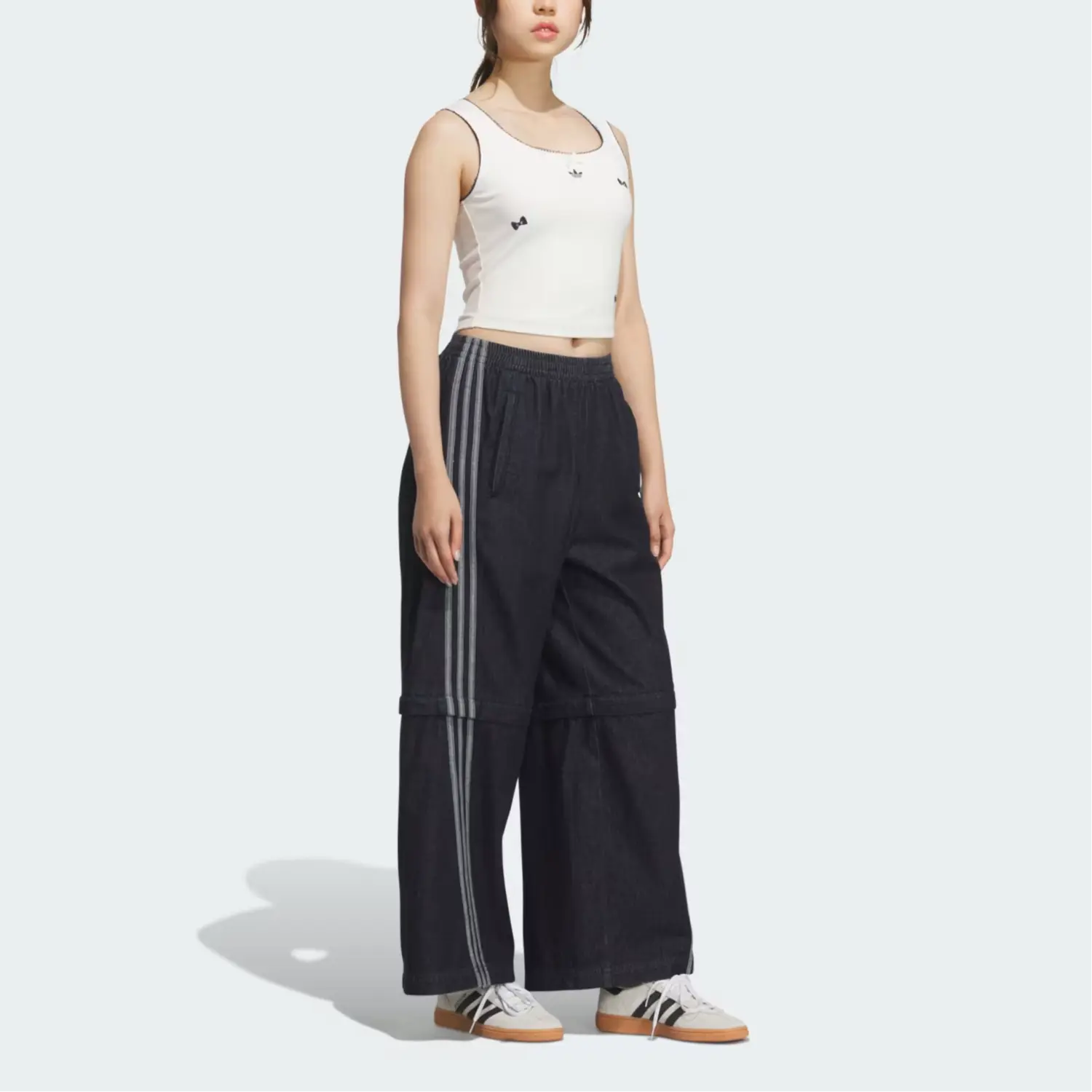 Женская майка Adidas Originals, белый — фото 3