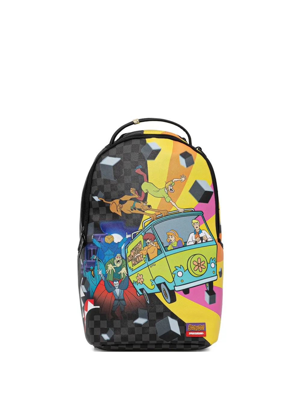 

Рюкзак в клетку с рисунком Скуби-Ду Sprayground, черный