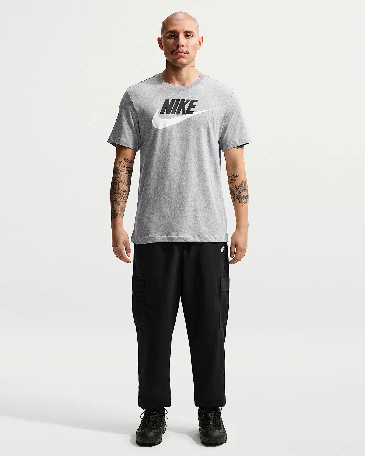 Мужские тканевые карго-штаны Nike Club, Black/White