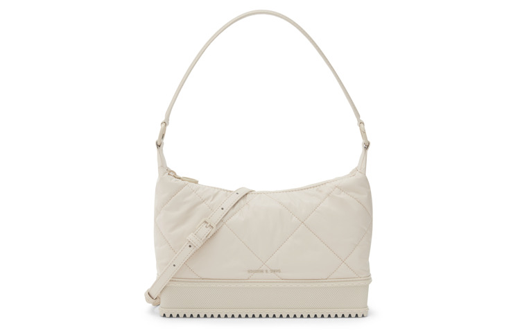 

Сумка через плечо из ткани, Женская желтая CHARLES&KEITH, Горчичный рыжевато-коричневый