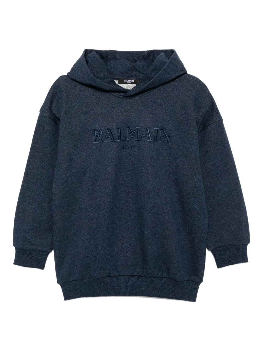 

Худи с вышитым логотипом Balmain Kids, синий