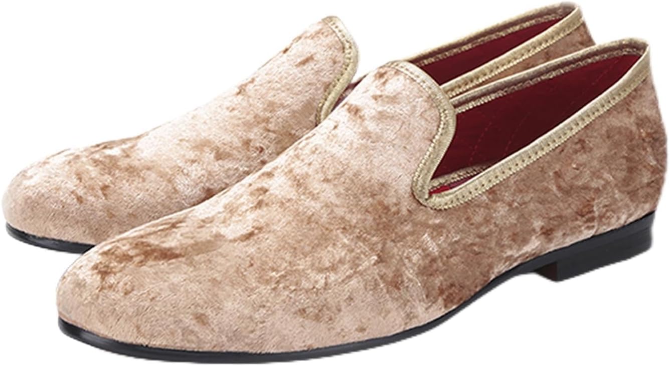 

Мужские лоферы и слипоны Santimon, бархатные лоферы с ремешком, модные туфли для вечеринок, вечера, смокинга, свадьбы, повседневной носки и бизнеса, роскошные мокасины для мужчин и мальчиков, светло-коричневый