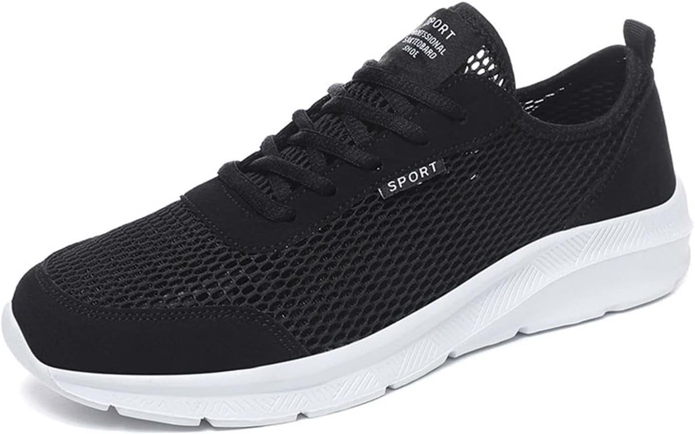 

Мужские удобные дышащие кроссовки Eliogn из сетки, с противоскользящей подошвой, легкие для ходьбы, летние кроссовки, белый/черный