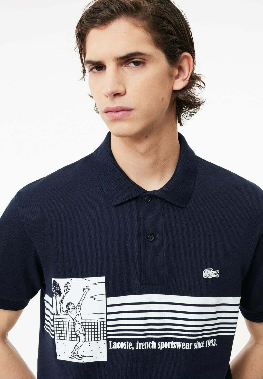 

Рубашка поло Lacoste, синий