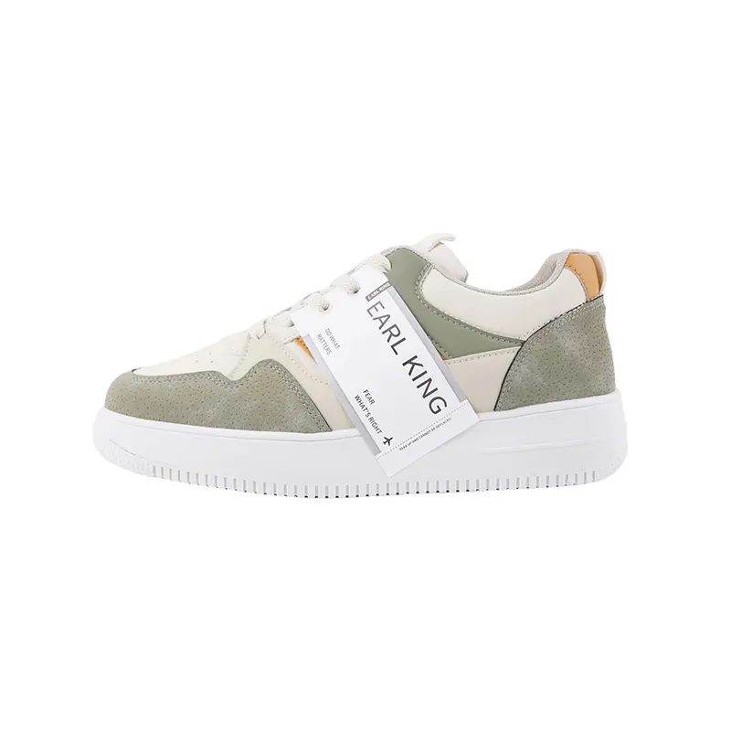 

Износостойкие низкие мужские кроссовки для скейтбординга Coverage Earl king, Beige Green