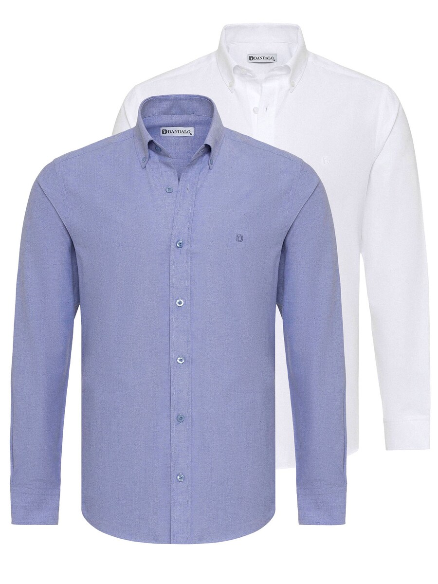 

Повседневная рубашка Dandalo Regular fit Button Up Shirt, цвет navy/white
