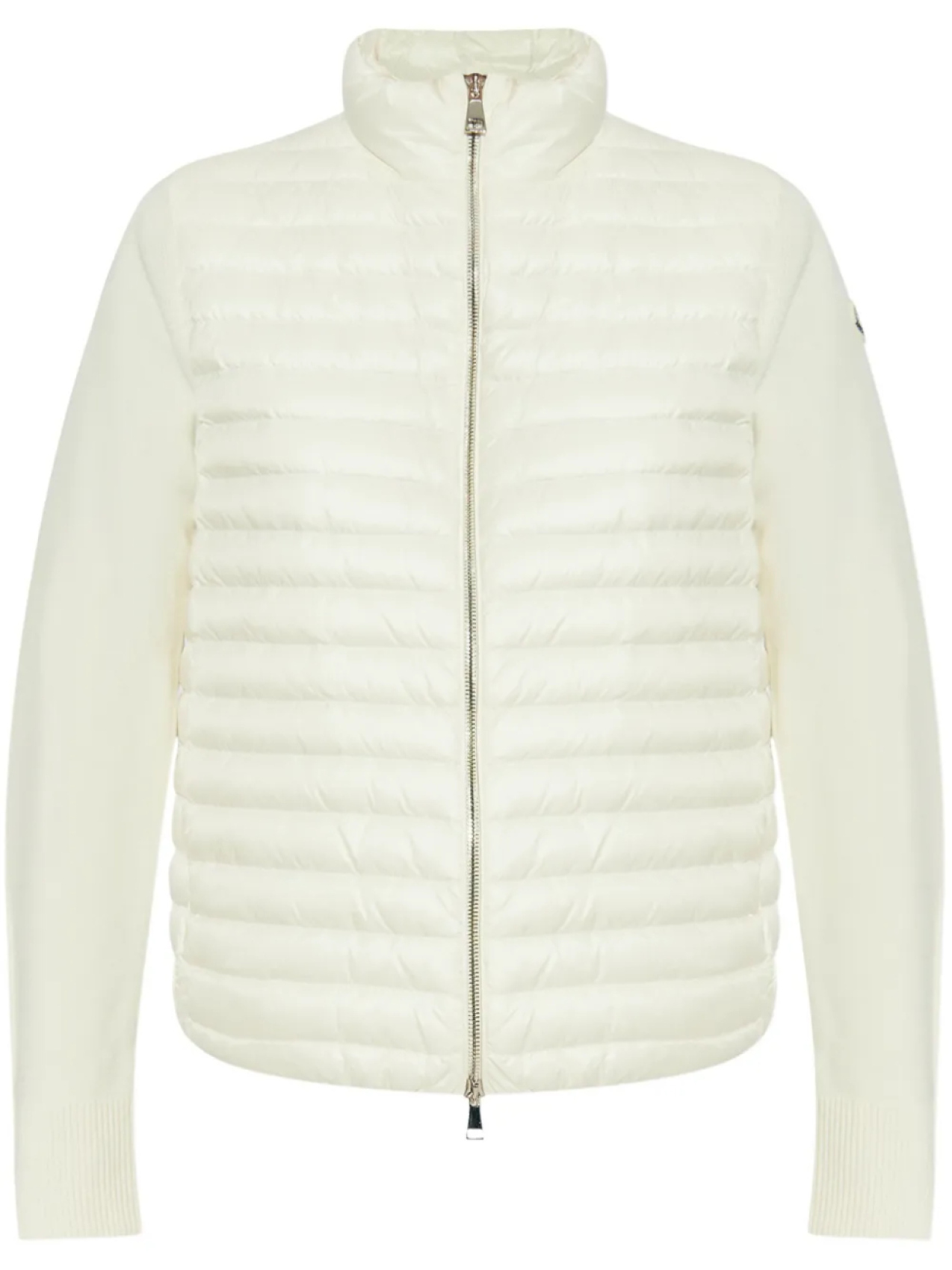 

Утепленный кардиган на молнии от Moncler, белый