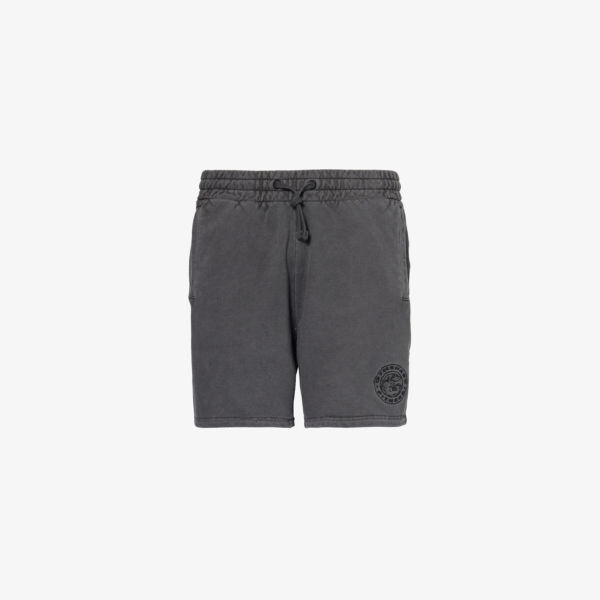 

Шорты premium legacy из хлопкового джерси с вышитым логотипом Gymshark, черный