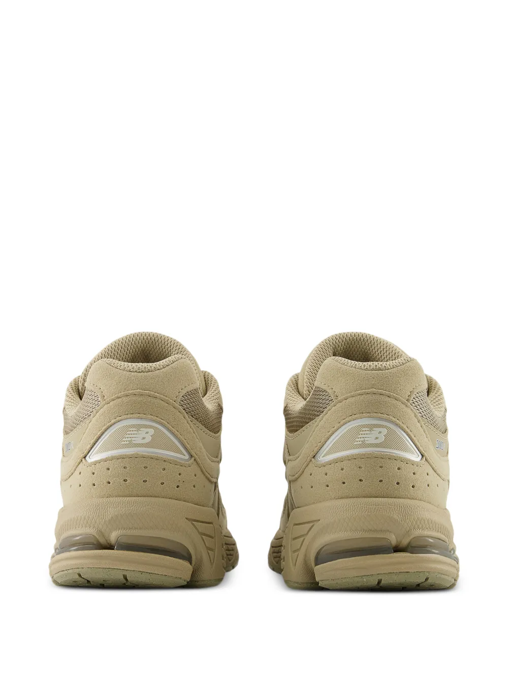 Кроссовки 2002 на шнуровке New Balance Kids, бежевый — фото 3
