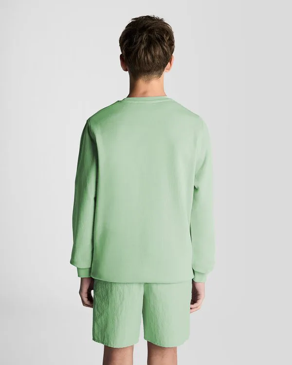 Толстовка с круглым вырезом Lyle & Scott, Turquoise Shadow — фото 3