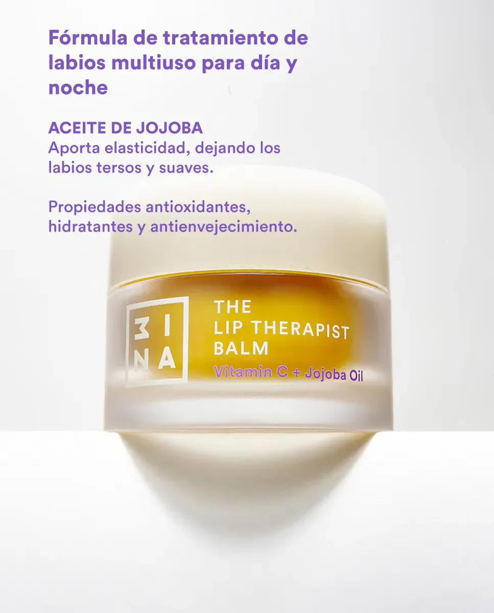 Ультраувлажняющий бальзам для губ и восстанавливающая маска The Lip Therapist Balm 9 г 3Ina — фото 2