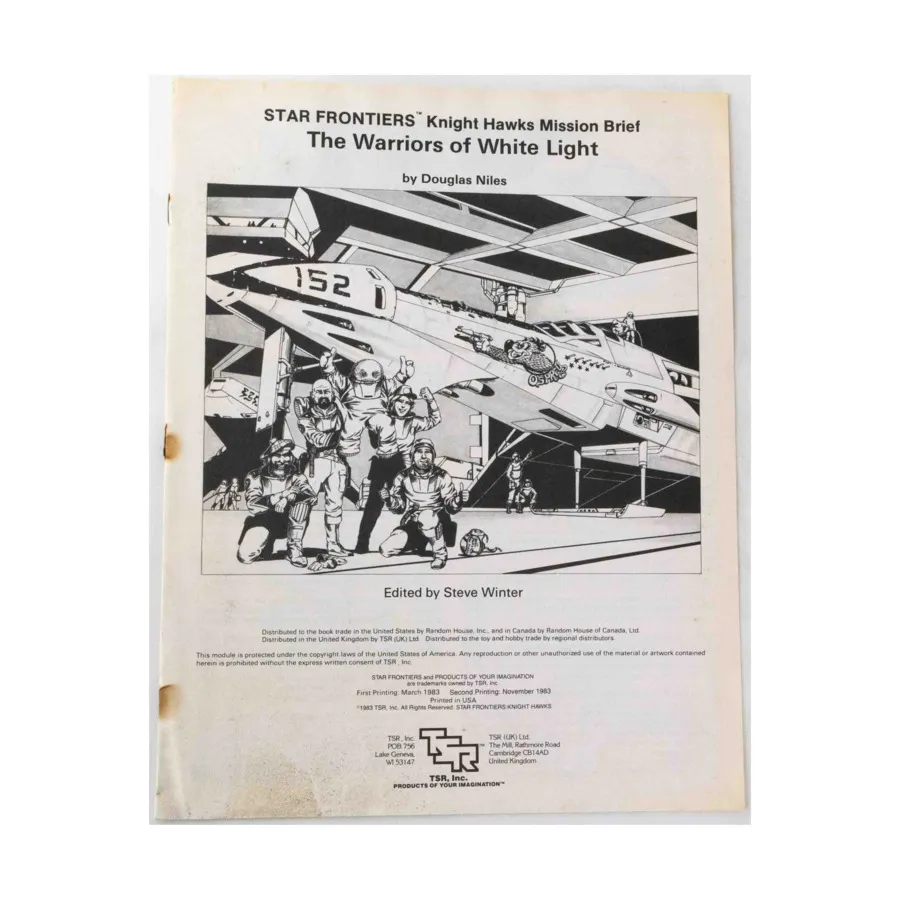 

Knight Hawks - The Warriors of White Light, Star Frontiers, мягкая обложка