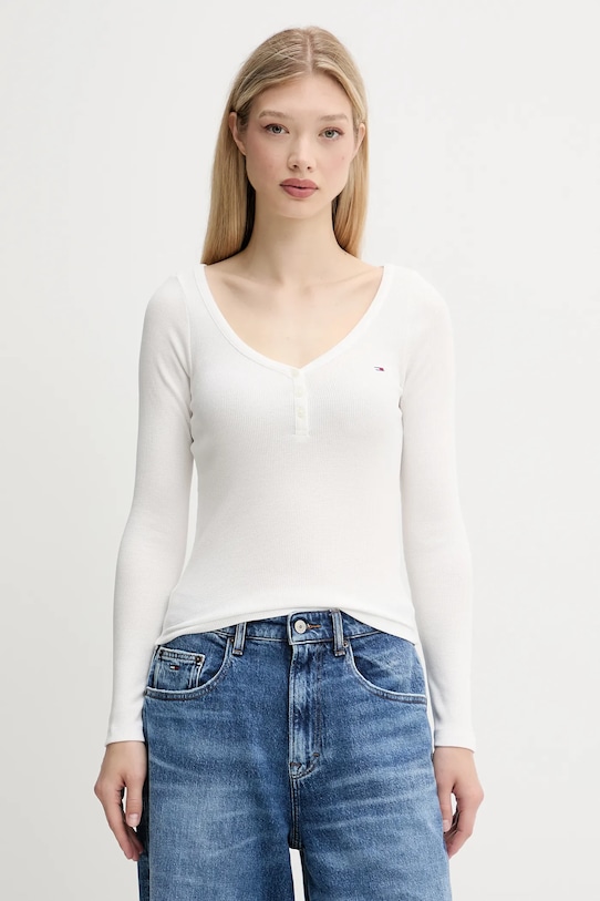 

Лонгслив Tommy Jeans, белый