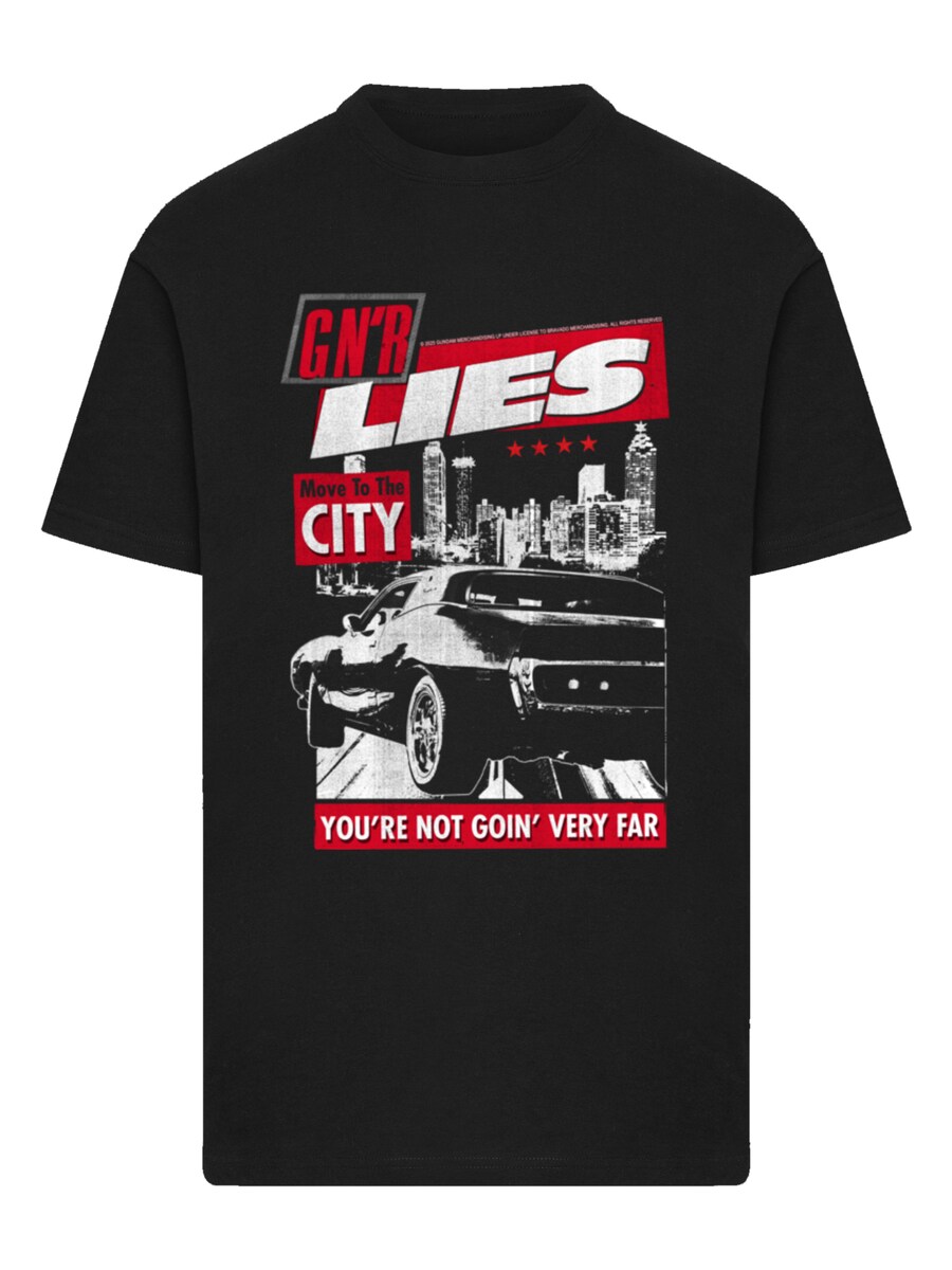 

Рубашка F4NT4STIC Guns NRoses Lies City Rock Music, черный