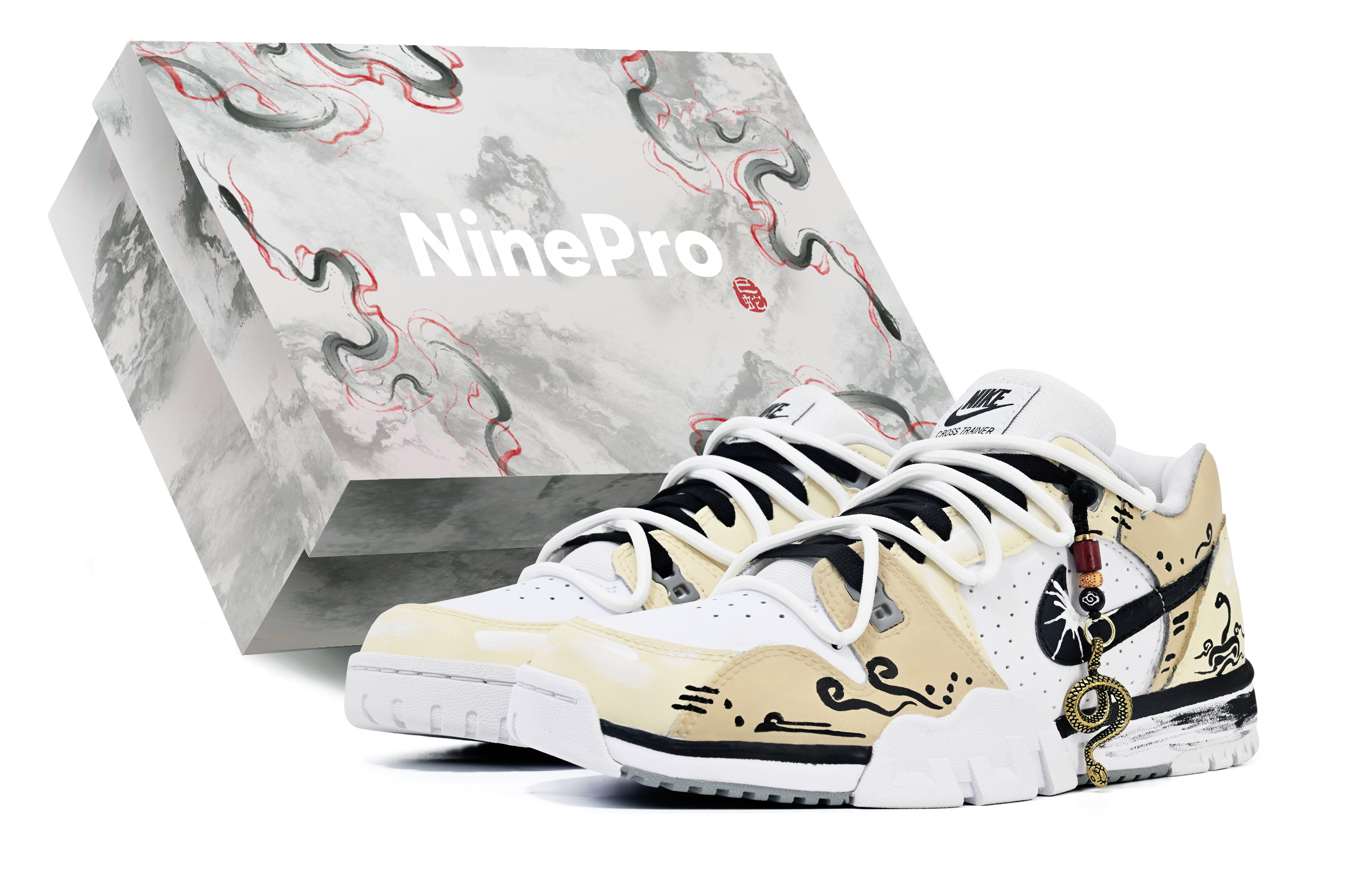 

Кроссовки Air Cross Trainer с низким верхом, противоскользящие, мужские, экрю Nike, Ecru