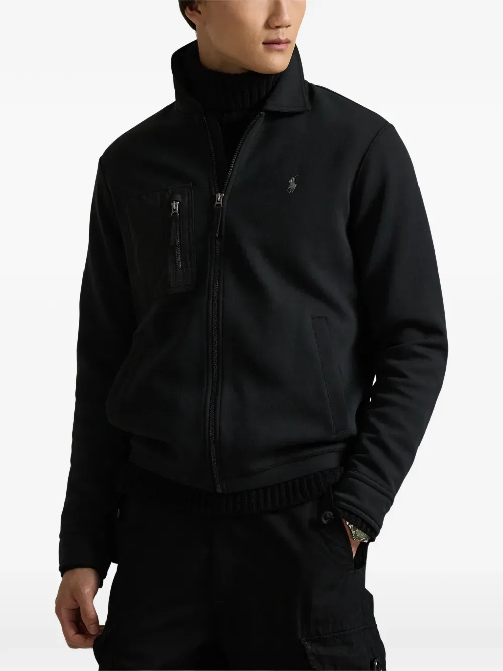 Толстовка с карманом на молнии Polo Ralph Lauren, черный — фото 3