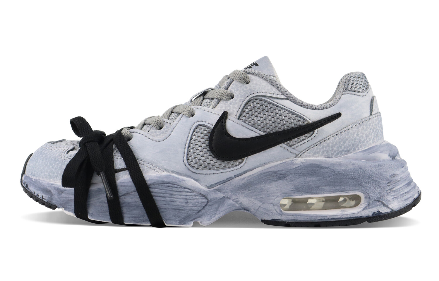 

Кроссовки Air Max Fusion женские с низким верхом серые/черные Nike