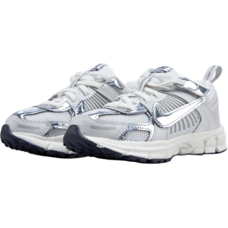 Nike Vomero 5 дышащие низкие детские беговые кроссовки silver gray white для детей 3-7 лет — фото 4