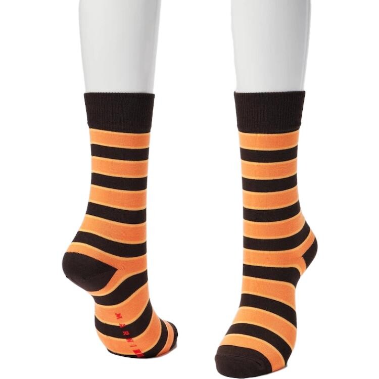 Носки до колена унисекс UNIQLO, цвет 2 pairs (striped + pink) — фото 2