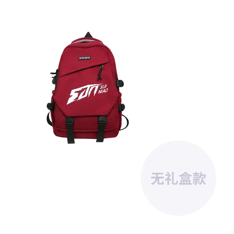 

DCLOUD Нейлоновый рюкзак унисекс черный красный серый белый синий, Red