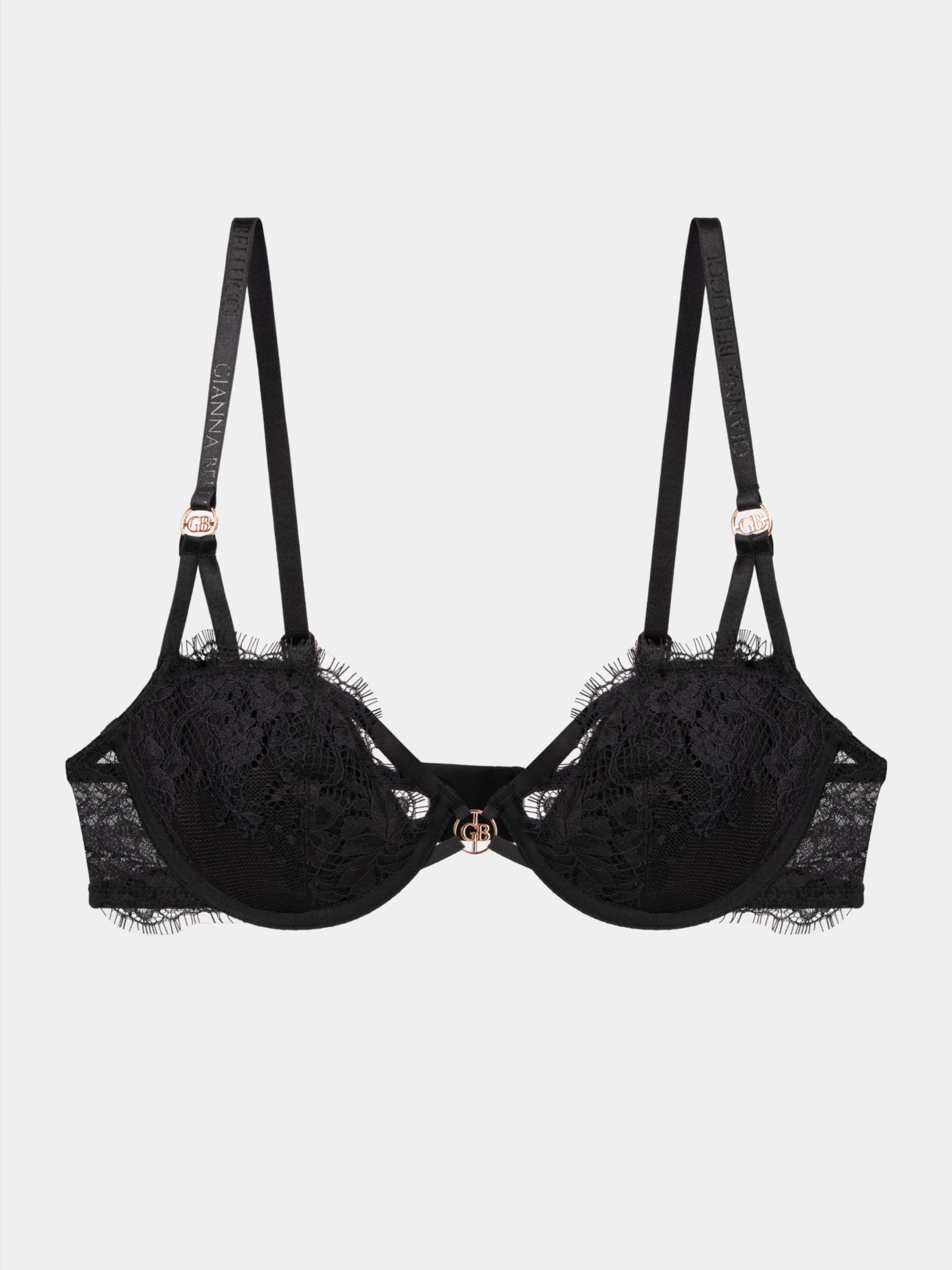 

Gianna Bellucci Бюстгальтер балконет 'Gaia' в черном цвете