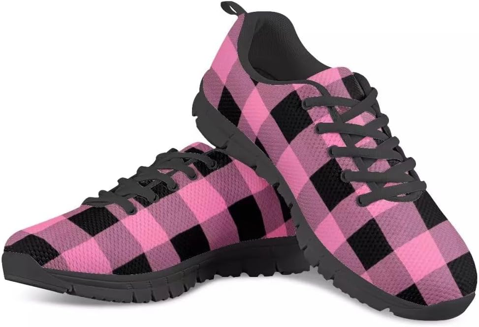 

Кроссовки PinUp Angel Buffalo Plaid легкие дышащие спортивные для зала и повседневной носки, розовый