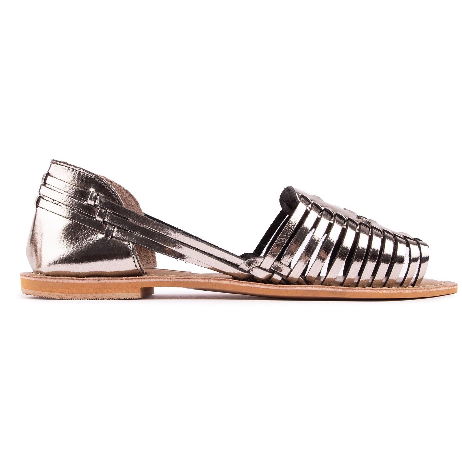 

Сандалии Тара на плоской подошве SOLESISTER, цвет metallics