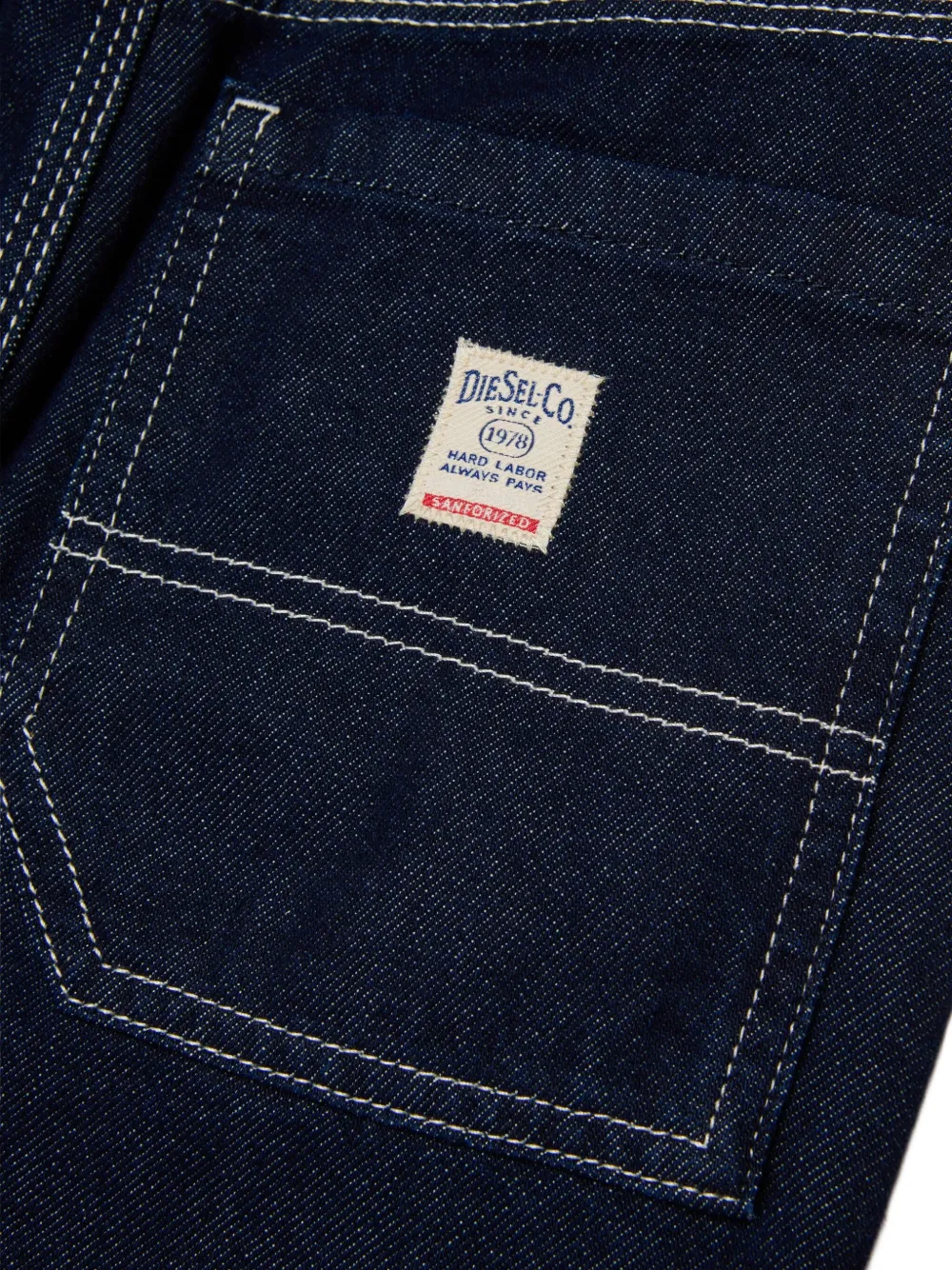 Джинсы с накладными карманами и логотипом Diesel Kids, синий — фото 4