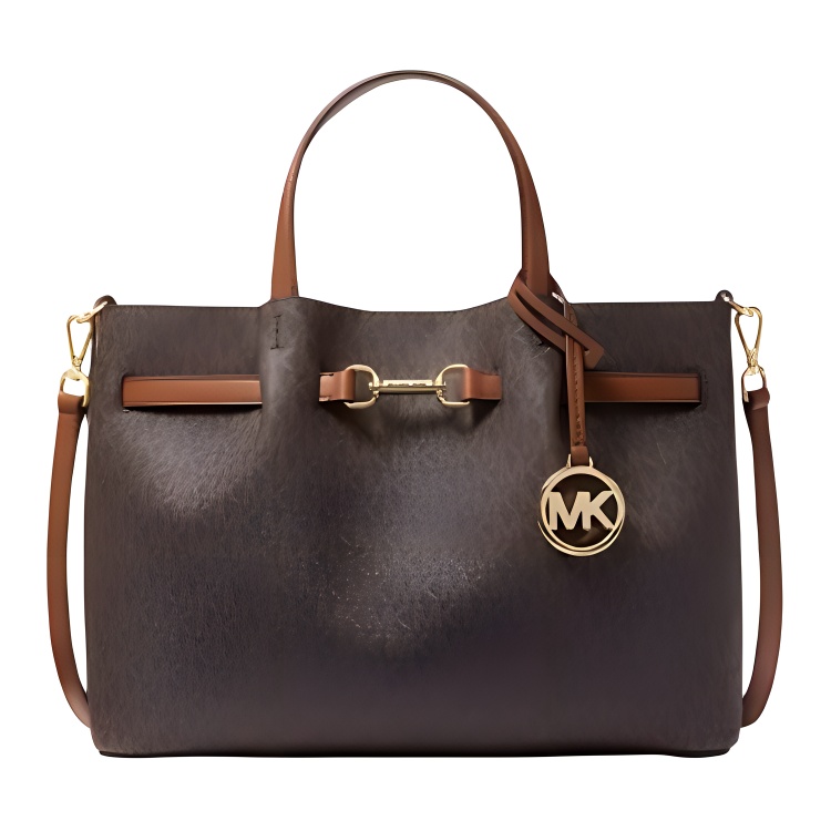 

MICHAEL KORS Сумка из коровьей кожи среднего размера для женщин тёмно-коричневого цвета